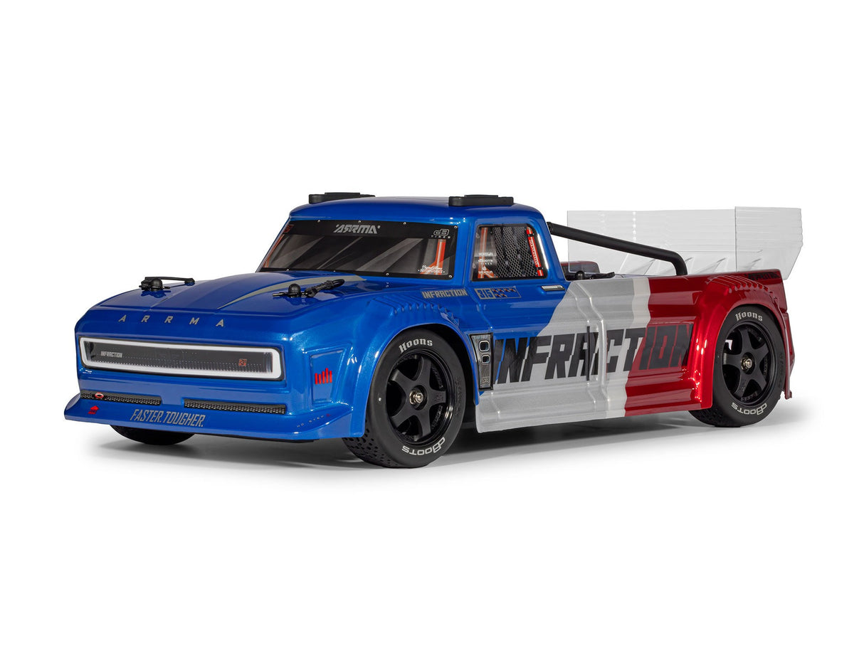 Arrma 1/8 INFRACTION 223S DSC 4X4 RTR Street Bash - Blue/Red - Pre Order - Expected Early June