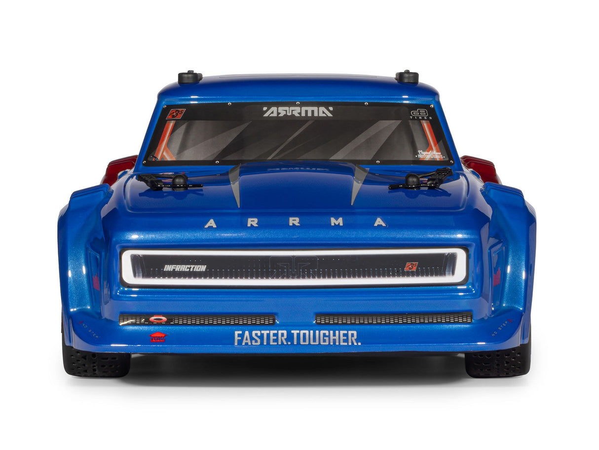 Arrma 1/8 INFRACTION 223S DSC 4X4 RTR Street Bash - Blue/Red - Pre Order - Expected Early June