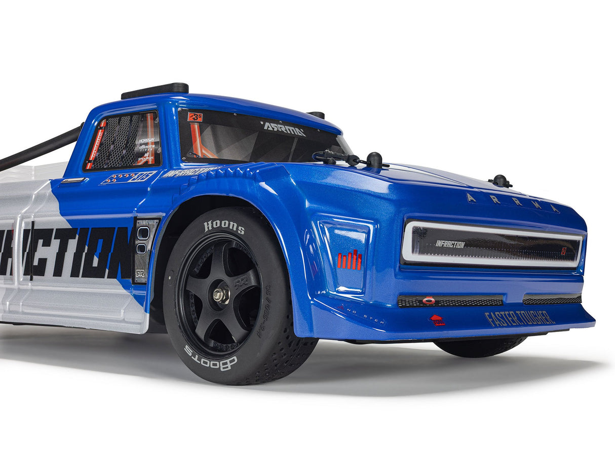 Arrma 1/8 INFRACTION 223S DSC 4X4 RTR Street Bash - Blue/Red - Pre Order - Expected Early June