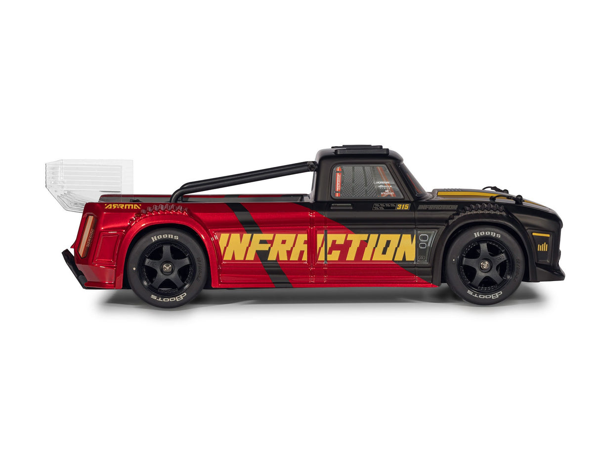 Arrma 1/8 INFRACTION 223S DSC 4X4 RTR Street Bash - Red/Black - Pre Order - Expected Early June