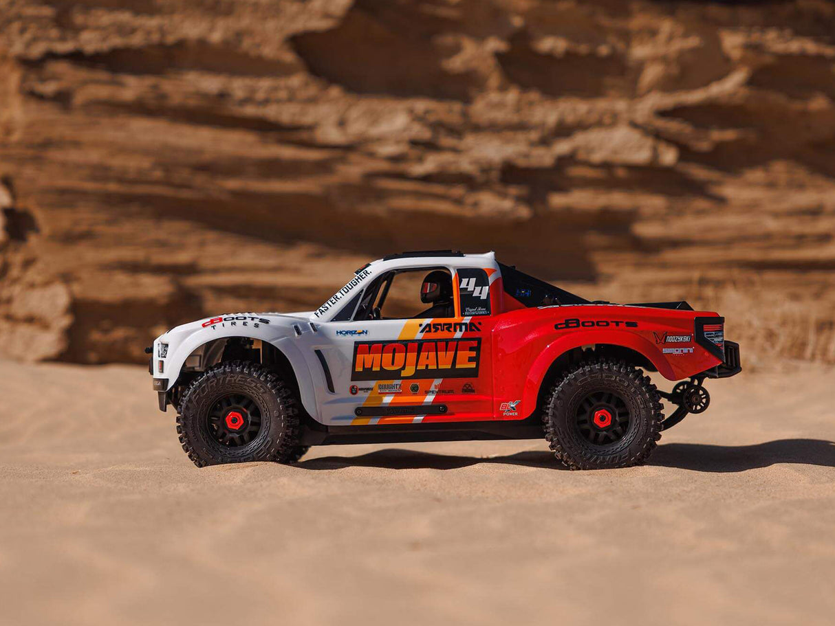 ARRMA 1/8 MOJAVE 4X4 4S BLX Desert Truck RTR - White