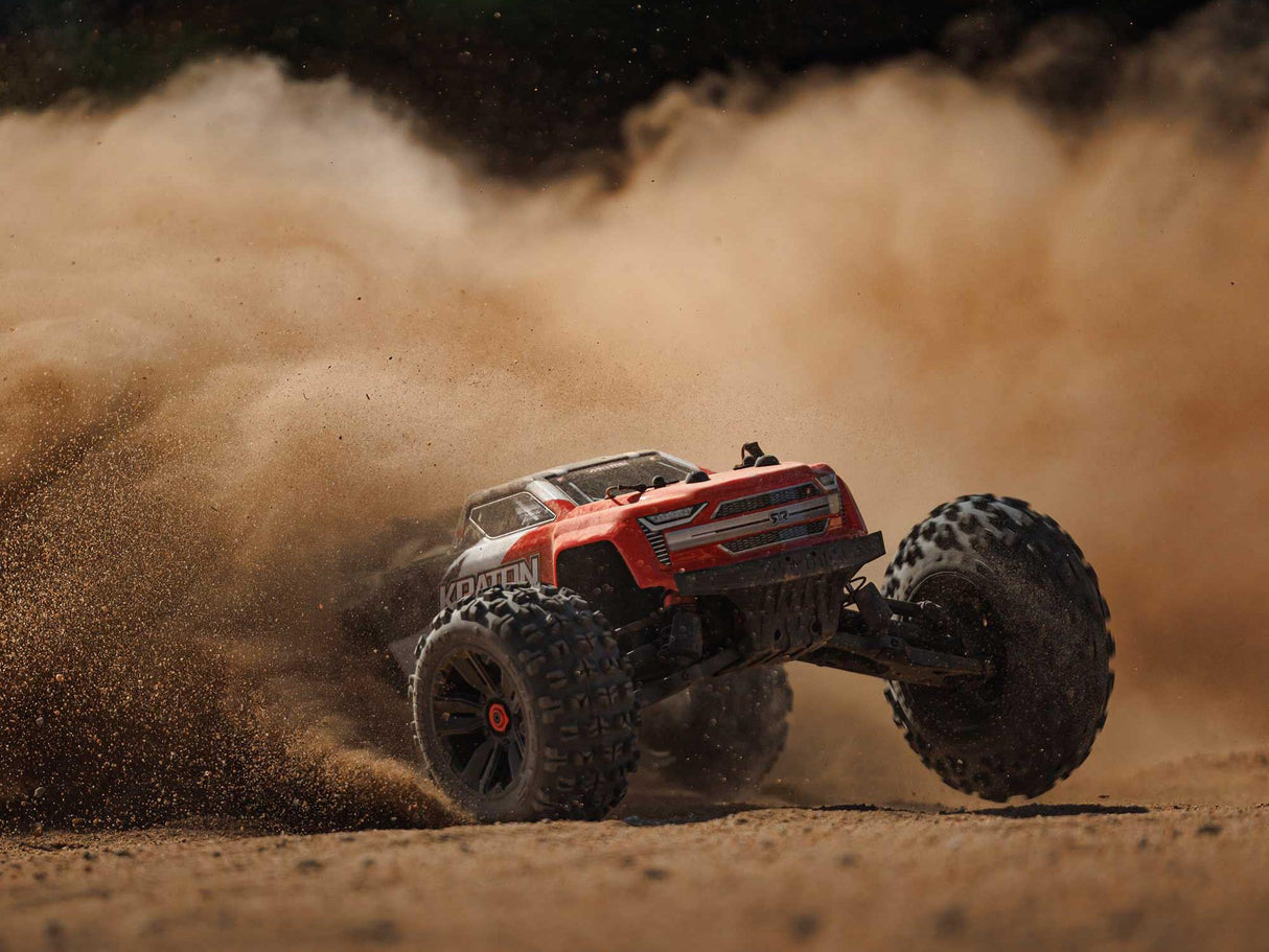 Arrma 1/10 Kraton 4x4 4S BLX Centre Diff Speed MT (Red)