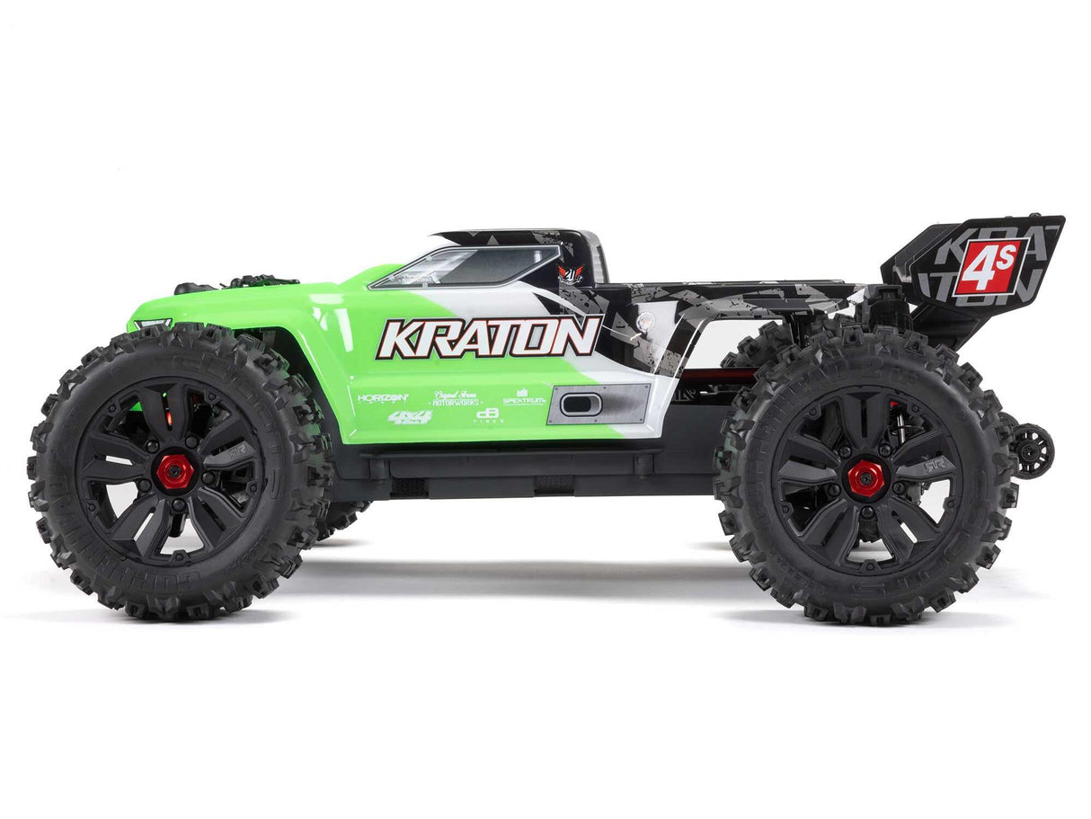 Arrma 1/10 Kraton 4x4 4S BLX Centre Diff Speed MT (Green)