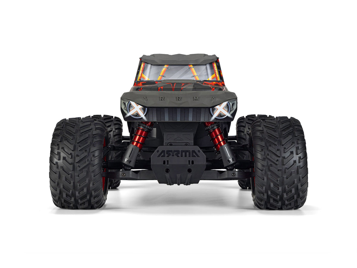 ARRMA 1/8 QUAKE 4S DSC 4X4 RTR Monster Truck - Black/Red - Pre Order - Expected early January 2027