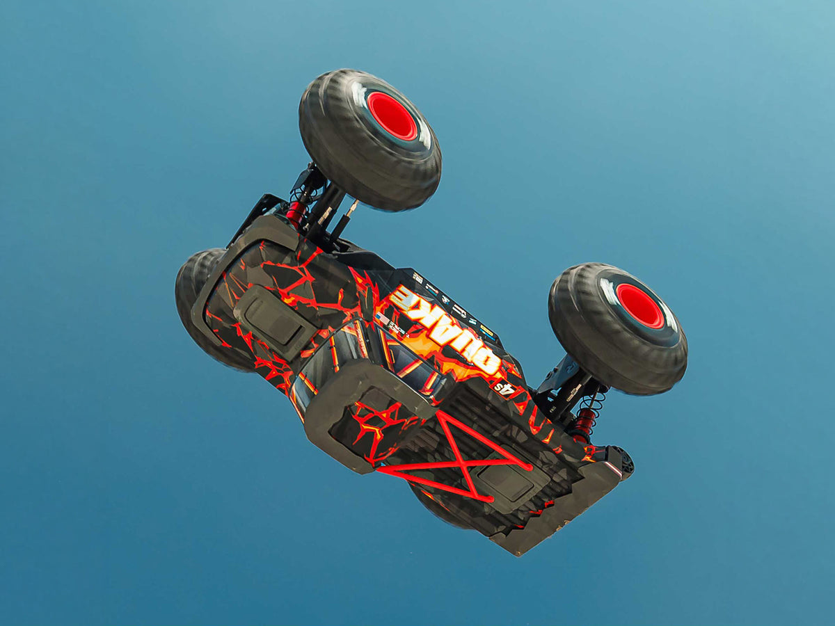 ARRMA 1/8 QUAKE 4S DSC 4X4 RTR Monster Truck - Black/Red - Pre Order - Expected early January 2027