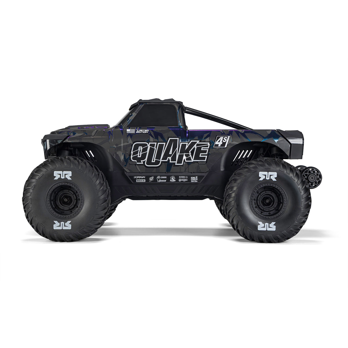 ARRMA 1/8 QUAKE 4S DSC 4X4 RTR Monster Truck - LE Black/Pearl - Pre Order - Expected early January 2027
