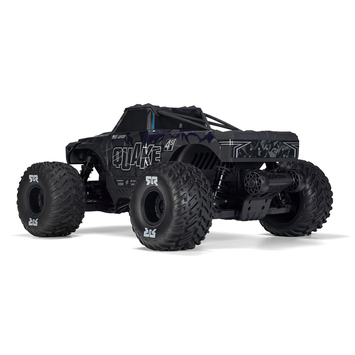 ARRMA 1/8 QUAKE 4S DSC 4X4 RTR Monster Truck - LE Black/Pearl - Pre Order - Expected early January 2027