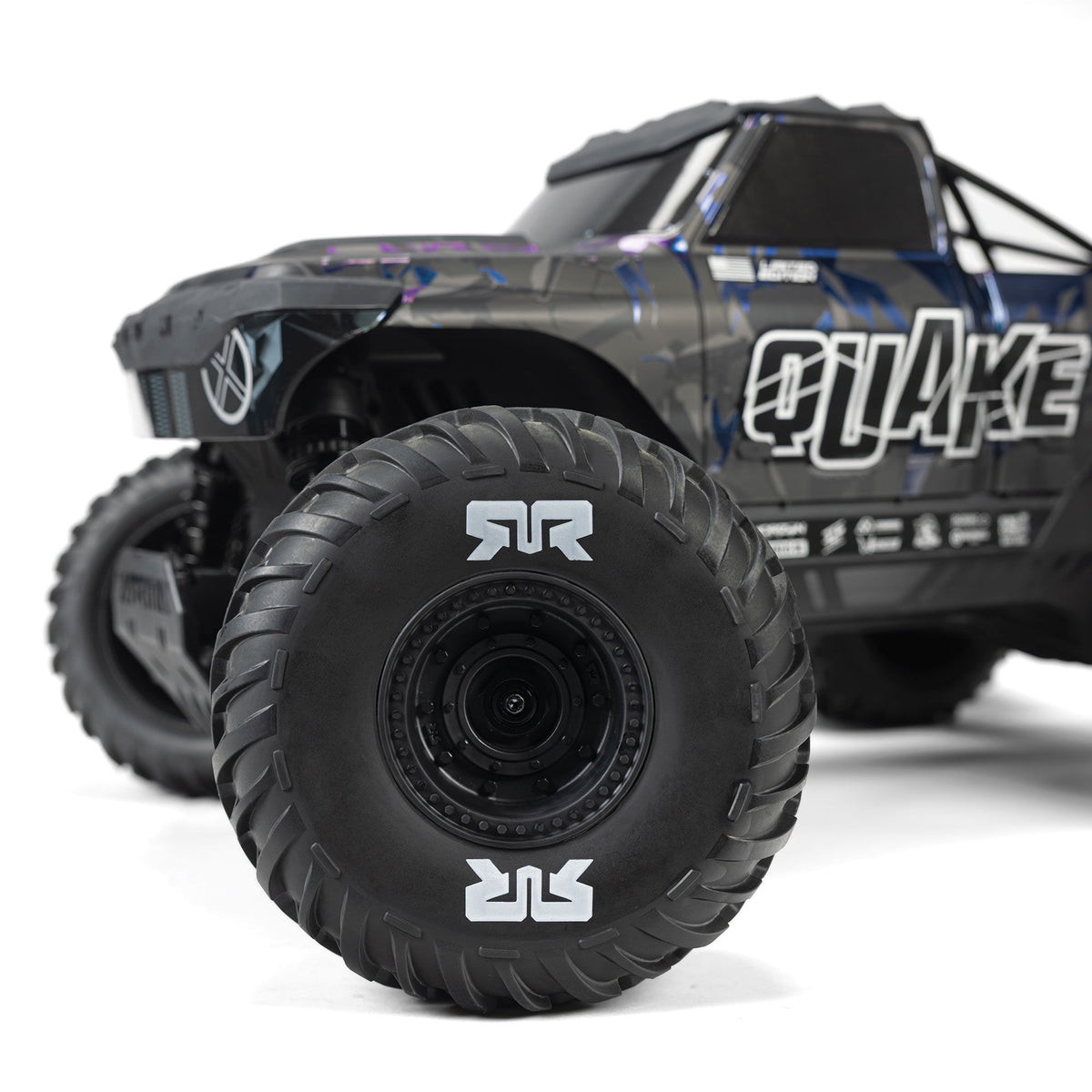 ARRMA 1/8 QUAKE 4S DSC 4X4 RTR Monster Truck - LE Black/Pearl - Pre Order - Expected early January 2027