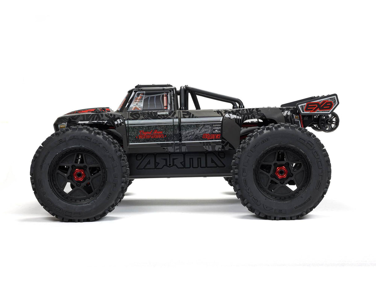 ARRMA 1/5 OUTCAST 4X4 8S BLX EXB Brushless Stunt Truck RTR - Black