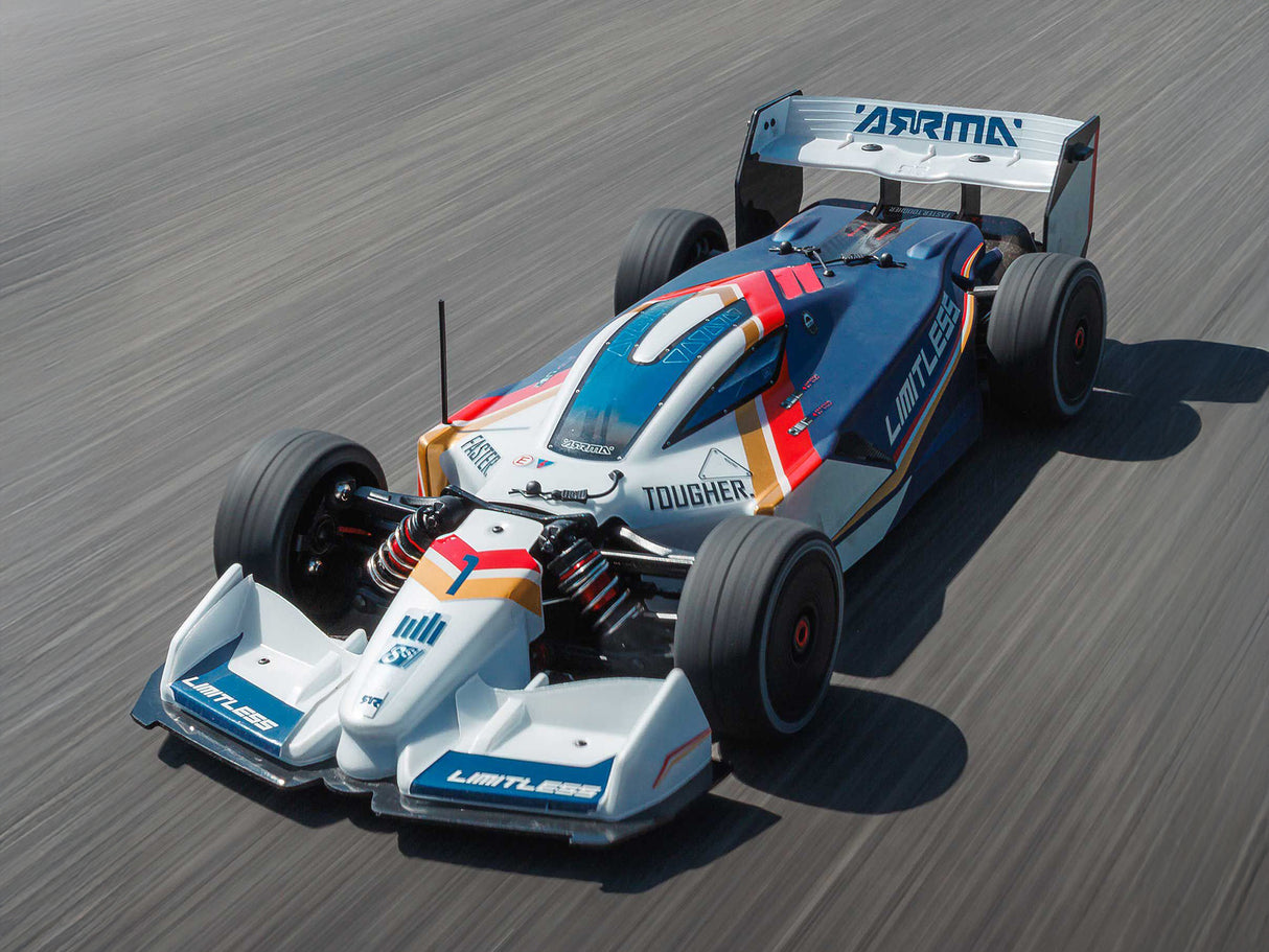 Arrma 1/7 LIMITLESS 8S AVC 4X4 RTR BLX Street Speed - White/Blue - PRE ORDER - EXPECTED EARLY SEPTEMBER