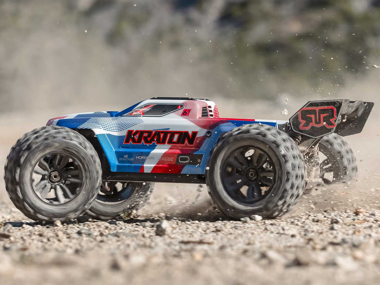 Arrma 1/8 KRATON 6S V6 4X4 BLX Speed Monster Truck RTR Blue/Red - FOR PRE ORDER - EXPECTED EARLY DECEMBER