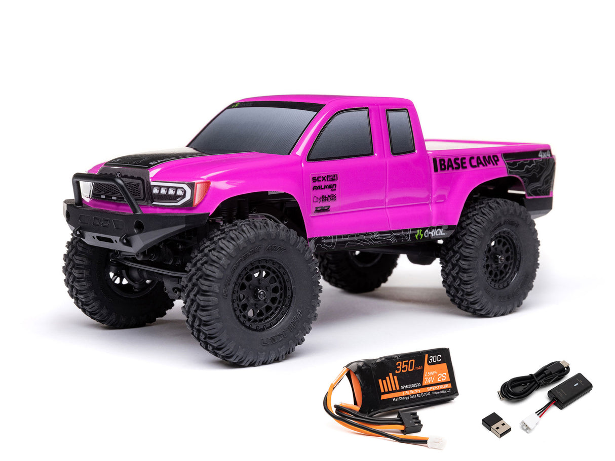 Axial 1/24 SCX24 Base Camp 4WD Rock Crawler RTR Pink - FOR PRE ORDER ONLY - EXPECTED EARLY DECEMBER