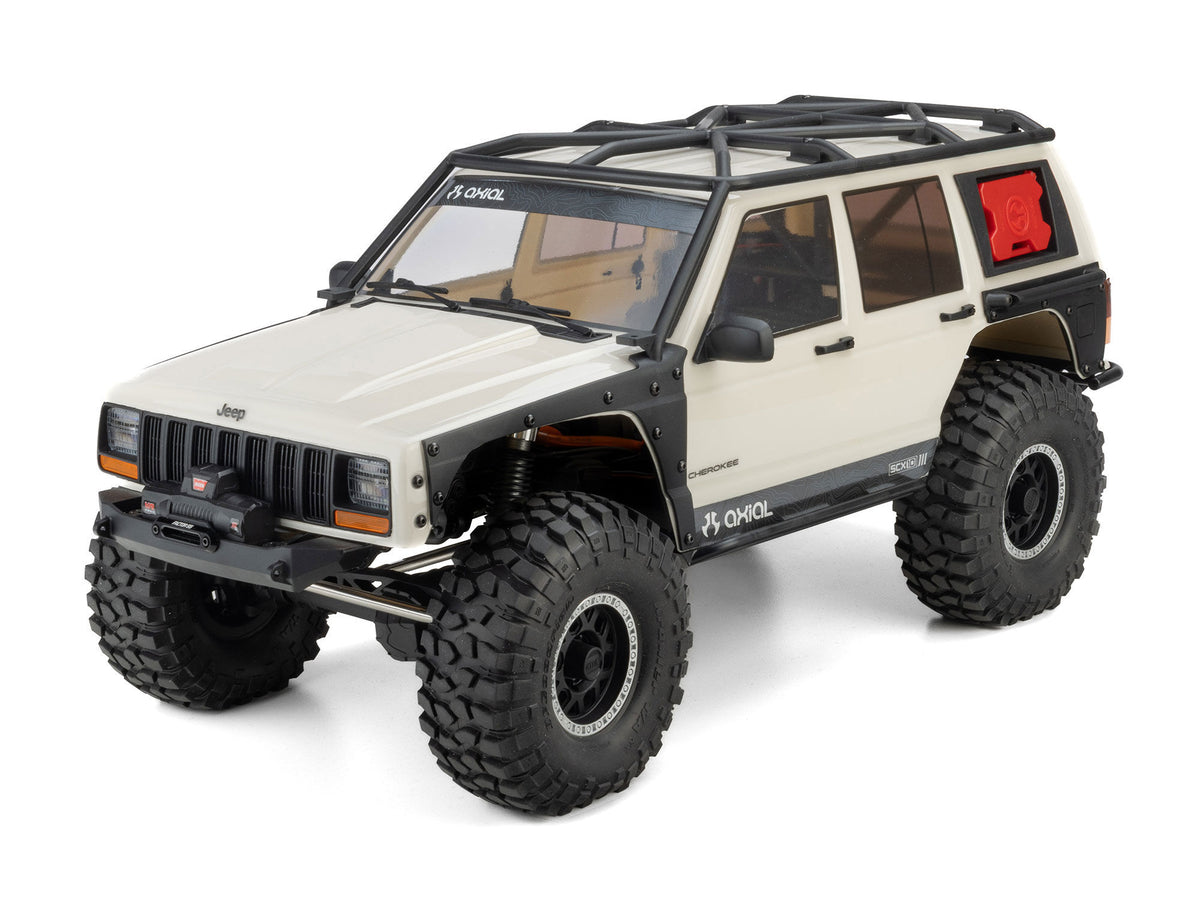 Axial 1/10 SCX10 III Jeep Cherokee XJ 4X4 RTR Rock Crawler - White- Pre Order - Expected November