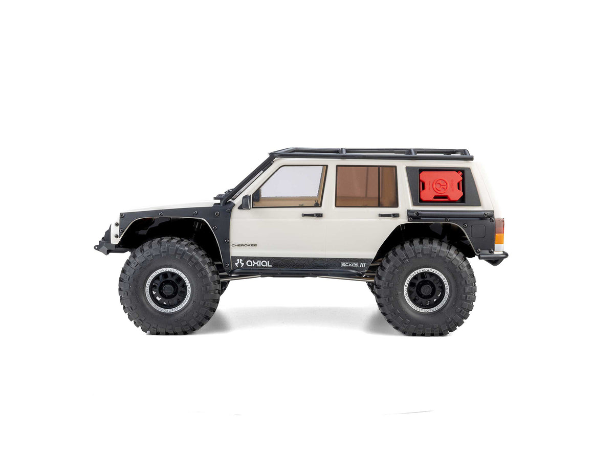 Axial 1/10 SCX10 III Jeep Cherokee XJ 4X4 RTR Rock Crawler - White- Pre Order - Expected November
