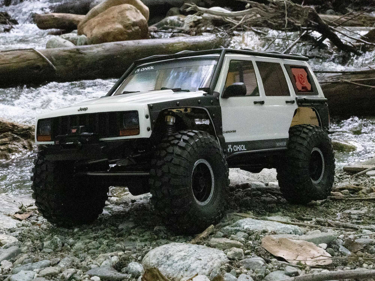 Axial 1/10 SCX10 III Jeep Cherokee XJ 4X4 RTR Rock Crawler - White- Pre Order - Expected November