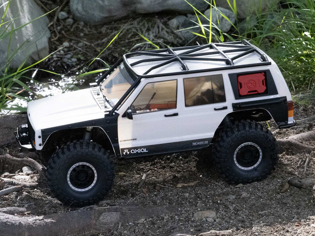 Axial 1/10 SCX10 III Jeep Cherokee XJ 4X4 RTR Rock Crawler - White- Pre Order - Expected November