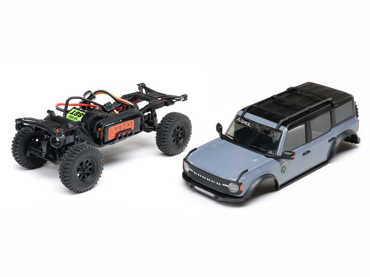Axial 1/30 SCX30 Ford Bronco 4X4 RTR Rock Crawler Grey- FOR PRE ORDER - EXPECTED DECEMBER