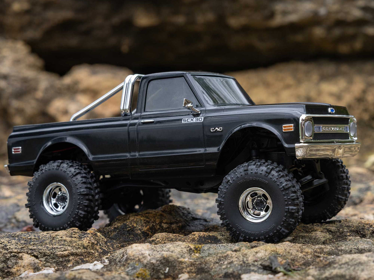 Axial 1/30 SCX30 Chevrolet K10 4X4 RTR Brushed Rock Crawler - Black - Complete - PRE ORDER - EXPECTED EARLY MARCH