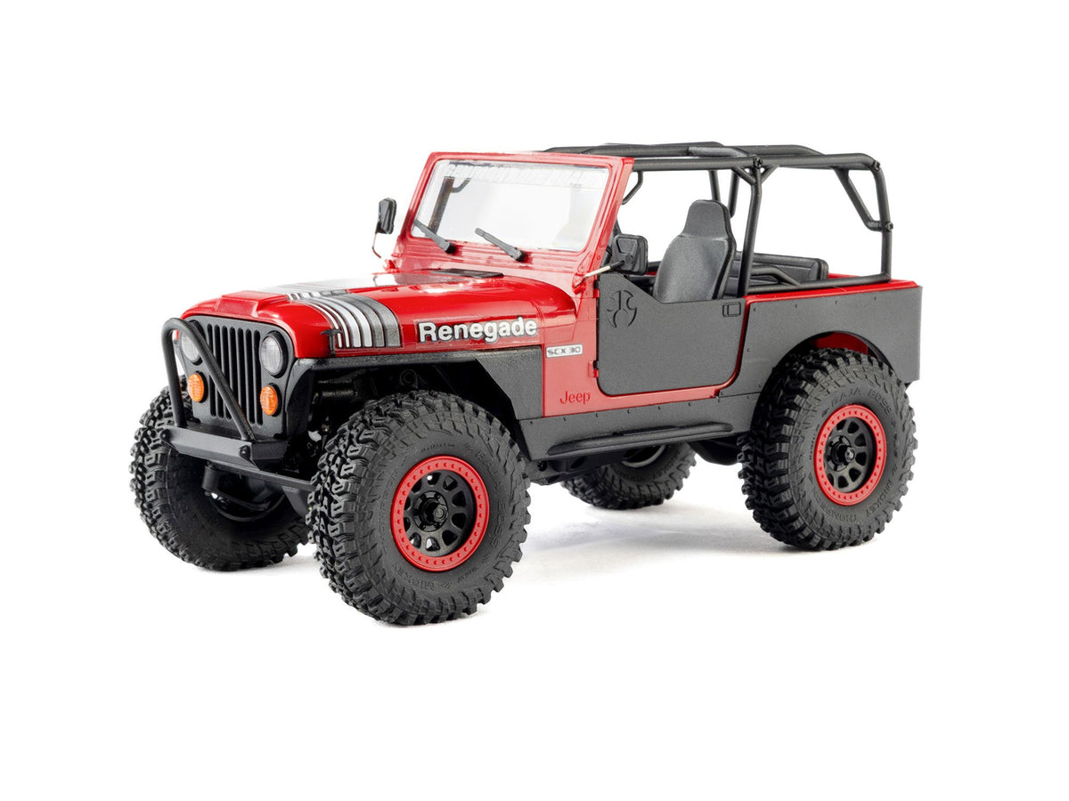 Axial 1/30 SCX30 Jeep CJ-7 GenRight 4X4 RTR - Red - Pre Order - Expected Early November