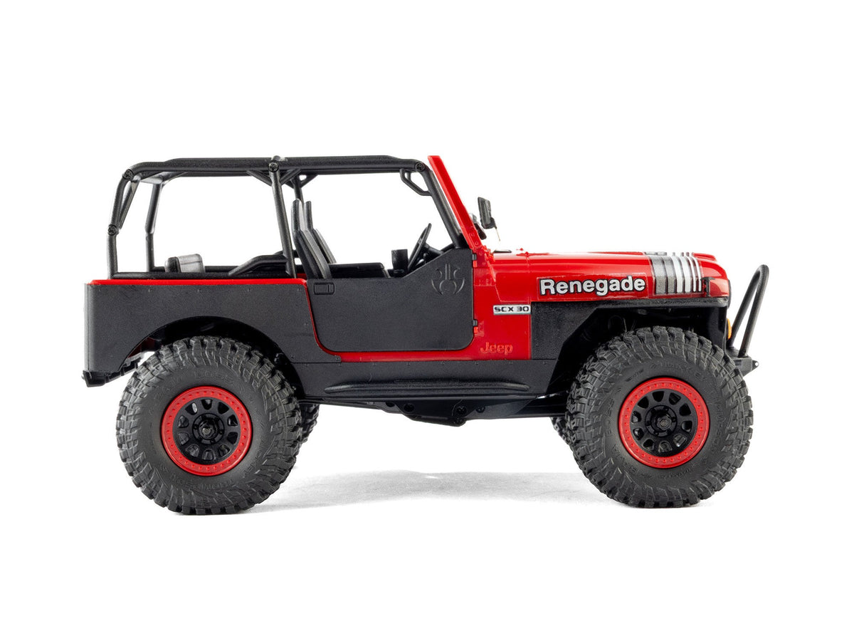 Axial 1/30 SCX30 Jeep CJ-7 GenRight 4X4 RTR - Red - Pre Order - Expected Early November