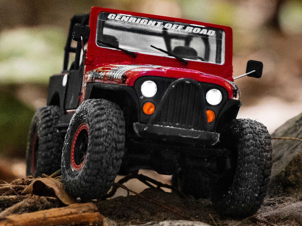 Axial 1/30 SCX30 Jeep CJ-7 GenRight 4X4 RTR - Red - Pre Order - Expected Early November