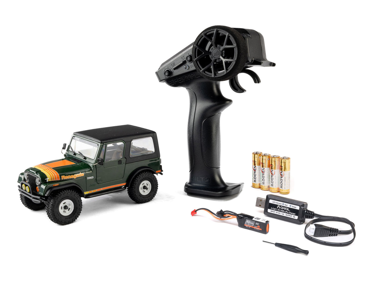 Axial 1/30 SCX30 Jeep CJ-7 GenRight 4X4 RTR - Green - Pre Order - Expected Early November