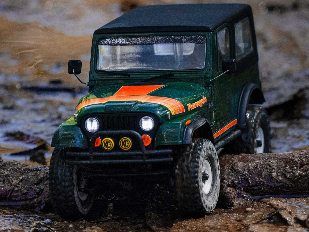 Axial 1/30 SCX30 Jeep CJ-7 GenRight 4X4 RTR - Green - Pre Order - Expected Early November