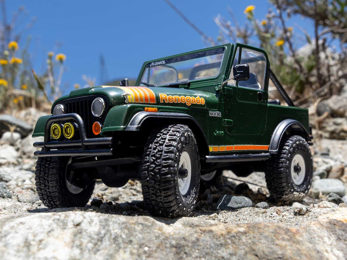 Axial 1/30 SCX30 Jeep CJ-7 GenRight 4X4 RTR - Green - Pre Order - Expected Early November