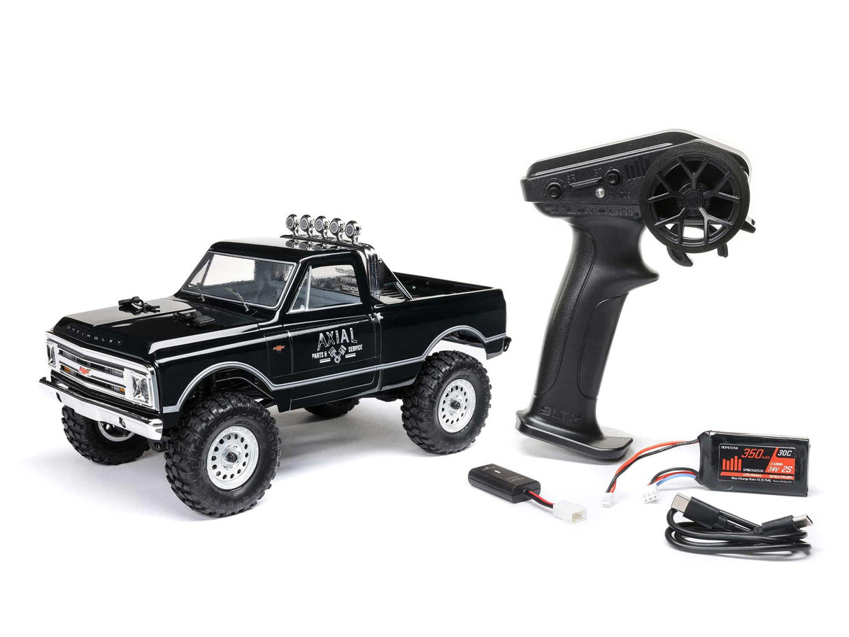 1/24 SCX24 1967 Chevrolet C10 4WD Rock Crawler RTR Black