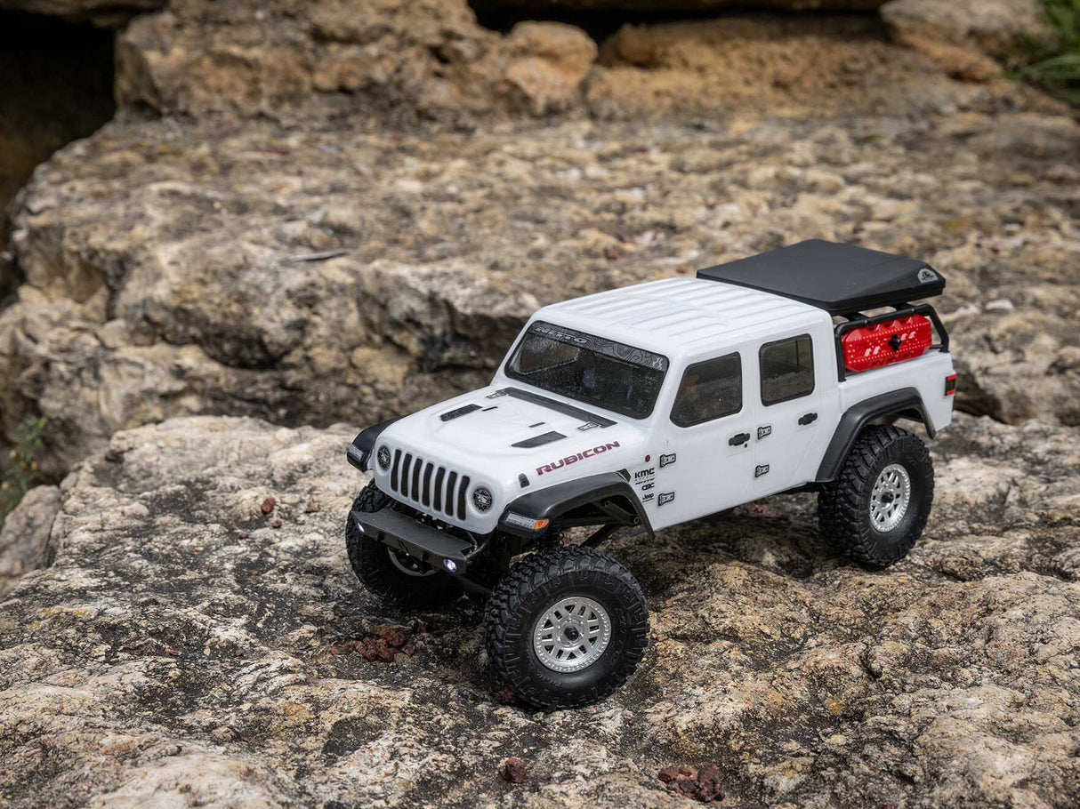 Axial SCX24 Jeep Gladiator 4WD Rock Crawler RTR - White