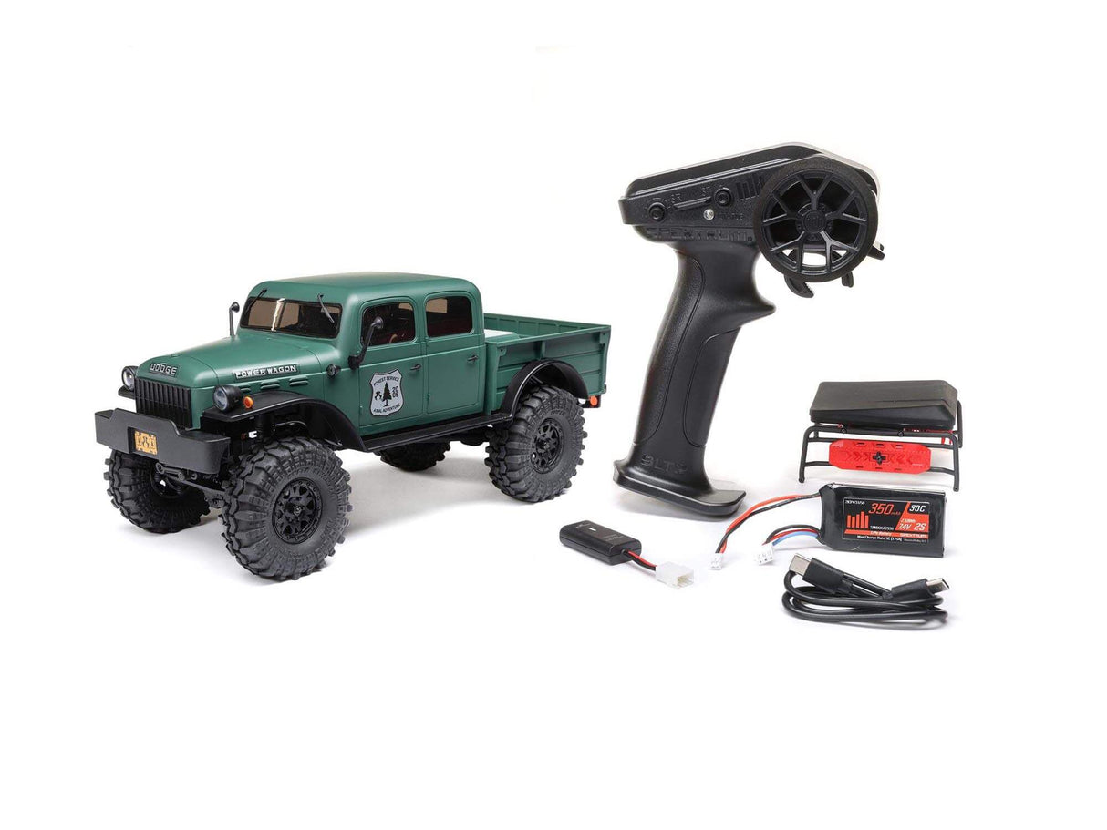 AXIAL1/24 SCX24 Dodge Power Wagon 4WD Rock Crawler RTR - Green