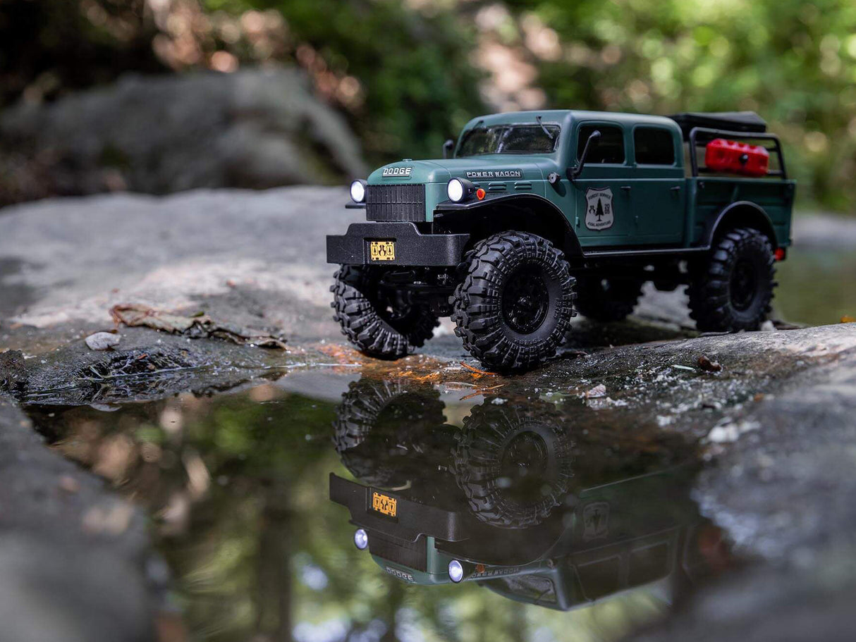 AXIAL1/24 SCX24 Dodge Power Wagon 4WD Rock Crawler RTR - Green