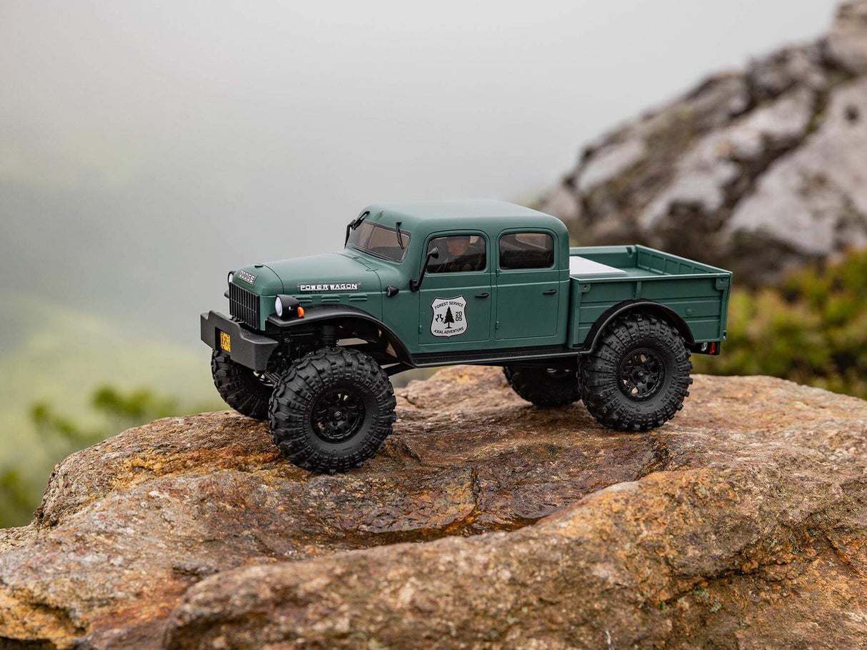 AXIAL1/24 SCX24 Dodge Power Wagon 4WD Rock Crawler RTR - Green