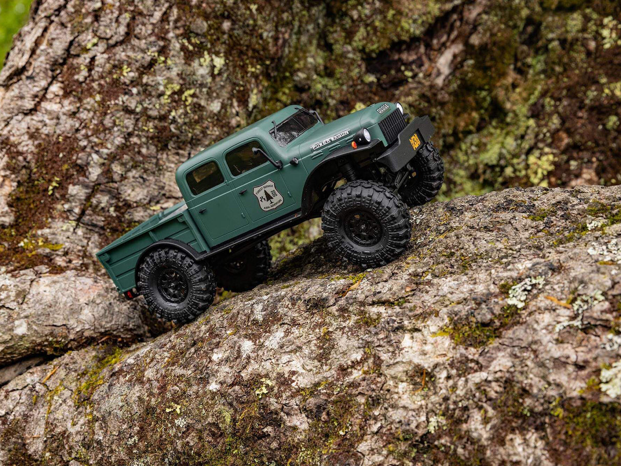 AXIAL1/24 SCX24 Dodge Power Wagon 4WD Rock Crawler RTR - Green