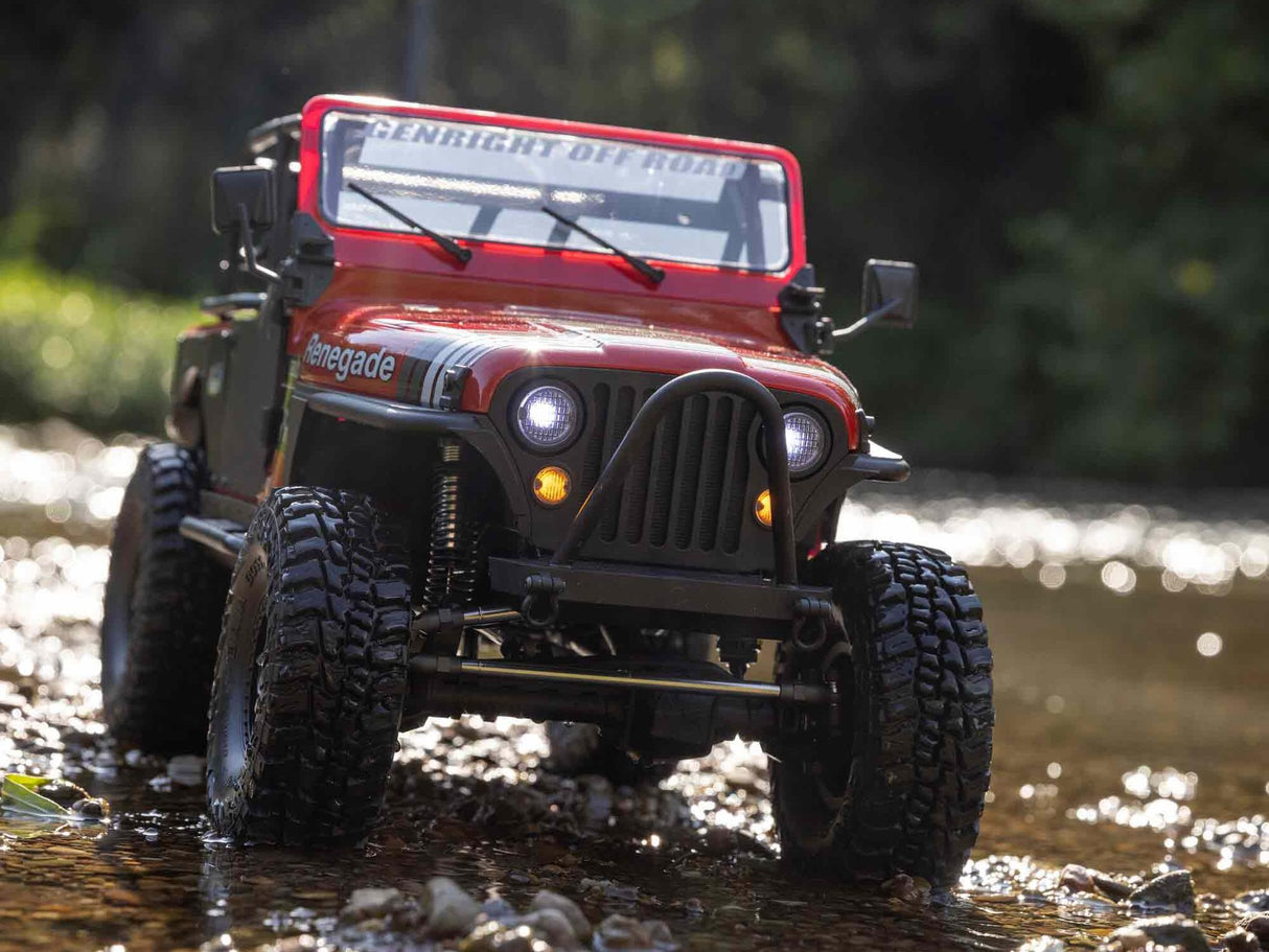 Axia1/10 SCX10 III Jeep CJ-7 4WD Brushed RTR - Red