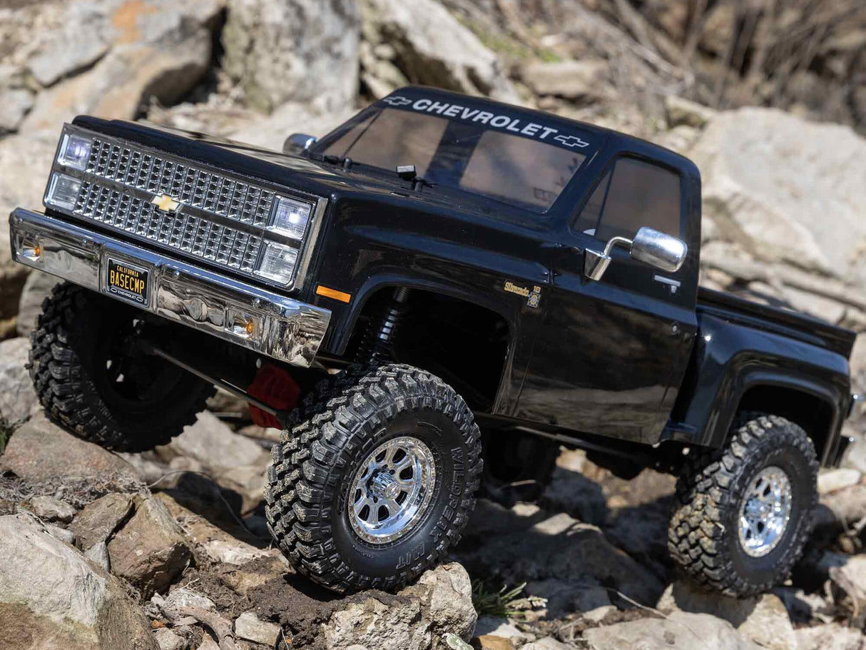 Axial 1/10 SCX10 III Base Camp 1982 Chevy K10 4X4 - Ready to Run - Black- PRE ORDER ONLY - DUE MID AUGUST