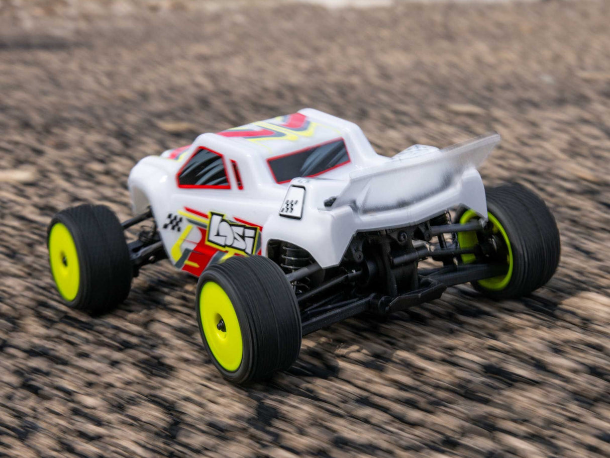 Losi 1/28 Micro-T 2WD Stadium Truck RTR White - PRE ORDER - EXPECTED LATE MAY