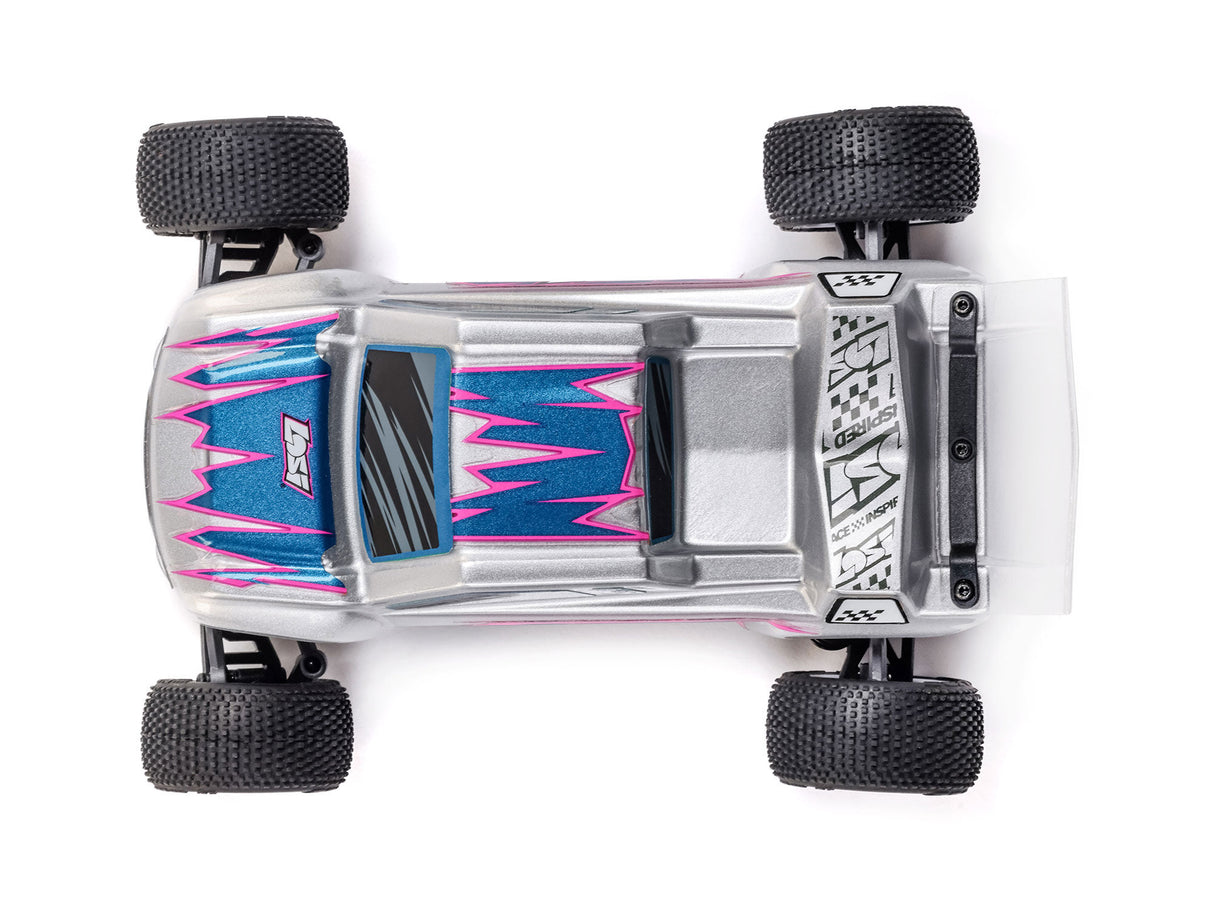 Losi 1/28 Micro-T 2WD Stadium Truck RTR Silver - PRE ORDER - EXPECTED LATE MAY