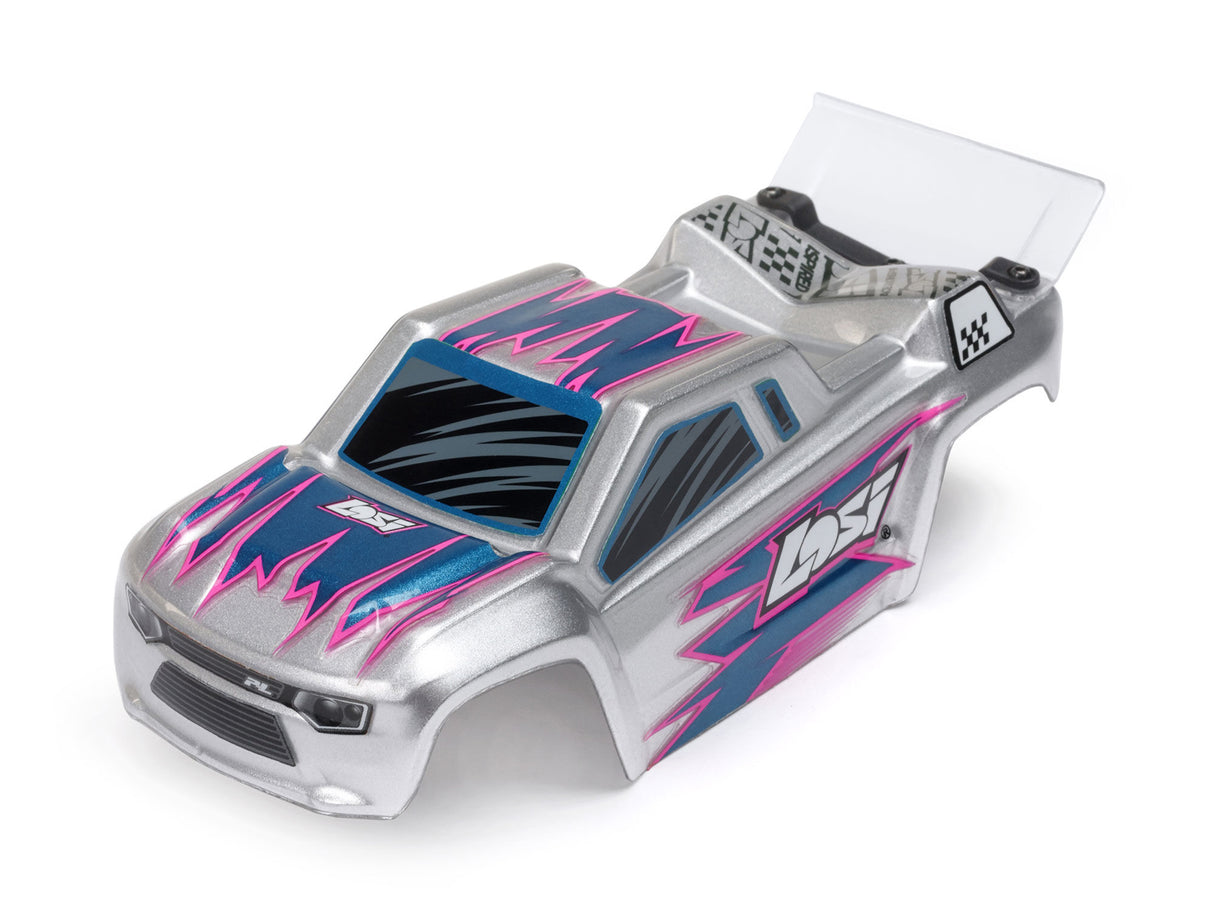 Losi 1/28 Micro-T 2WD Stadium Truck RTR Silver - PRE ORDER - EXPECTED LATE MAY