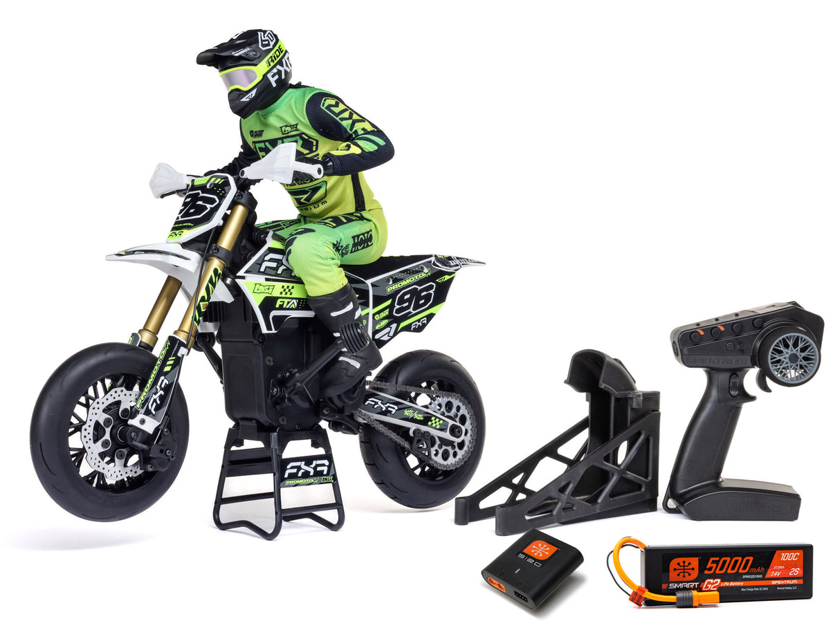 Losi 1/4 Promoto-SM FXR Supermoto Motorcycle RTR (with Batt & Charger)