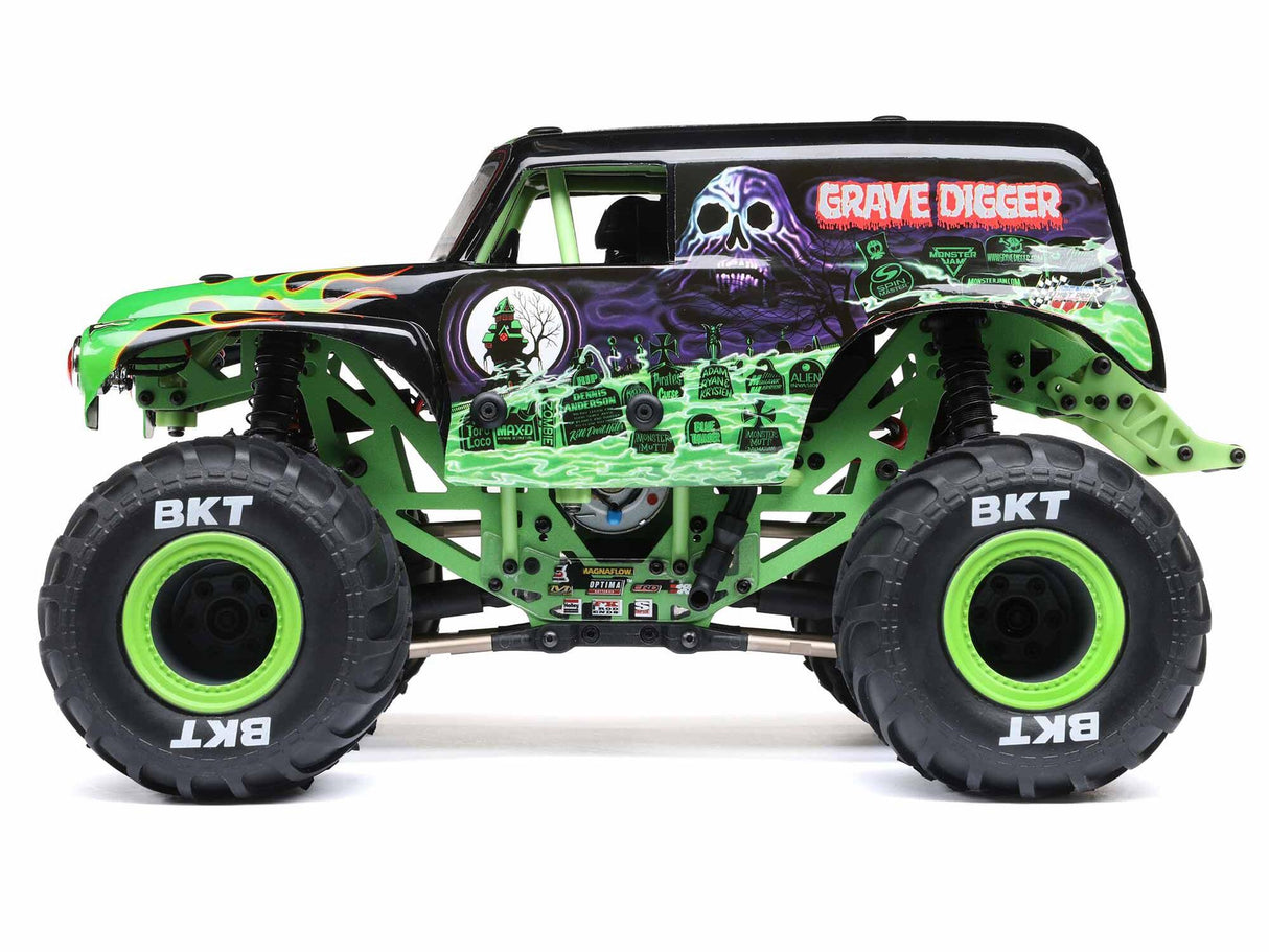 Losi 1/18 Mini LMT 4X4 Brushed Monster Truck RTR - Grave Digger