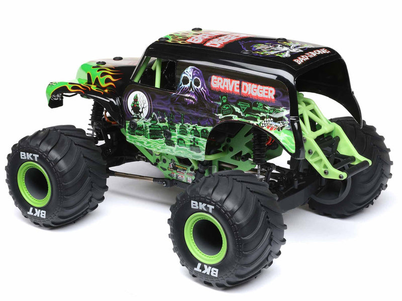 Losi 1/18 Mini LMT 4X4 Brushed Monster Truck RTR - Grave Digger