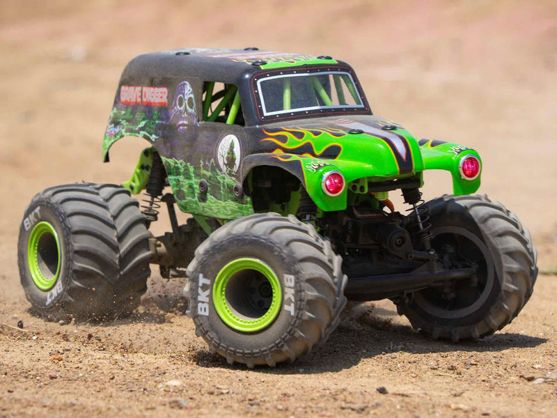 Losi 1/18 Mini LMT 4X4 Brushed Monster Truck RTR - Grave Digger