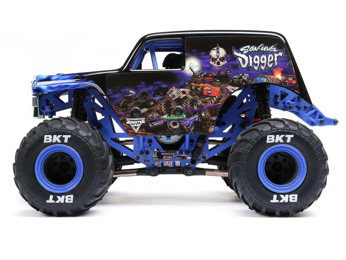 Losi 1/18 Mini LMT 4X4 Brushed Monster Truck RTR - Son-Uva Digger