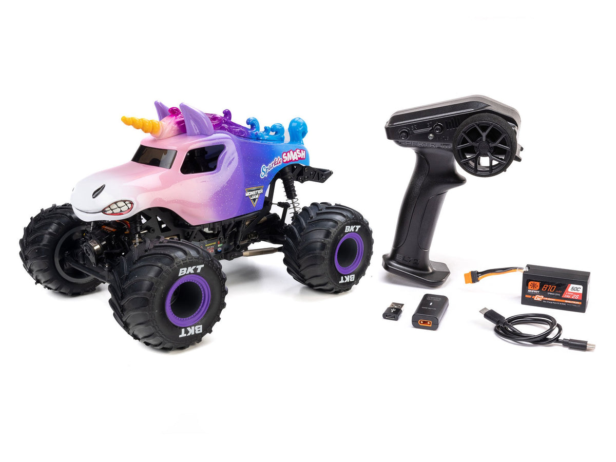 Losi 1/18 Mini LMT Sparkle Smash 2S 4X4 RTR Brushed Monster Truck - PRE ORDER - EXPECTED LATE OCTOBER