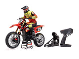 Losi 1/4 Promoto-MX Motorcycle Pre Built - FXR - Requires Battery and Charger - LOS06000T1 - RED