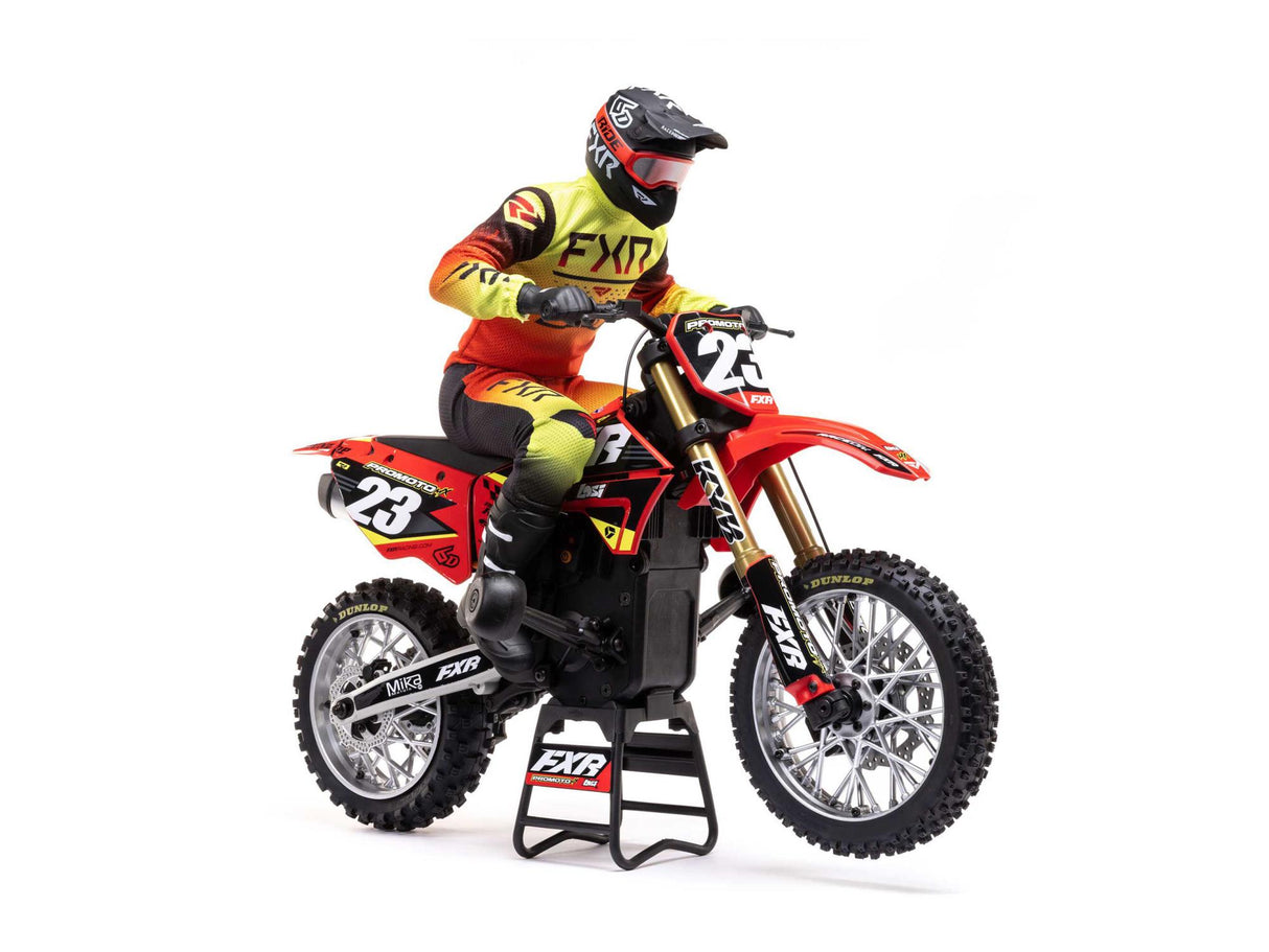 Losi 1/4 Promoto-MX Motorcycle Pre Built - FXR - Requires Battery and Charger - LOS06000T1 - RED