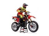 Losi 1/4 Promoto-MX Motorcycle Pre Built - FXR - Requires Battery and Charger - LOS06000T1 - RED