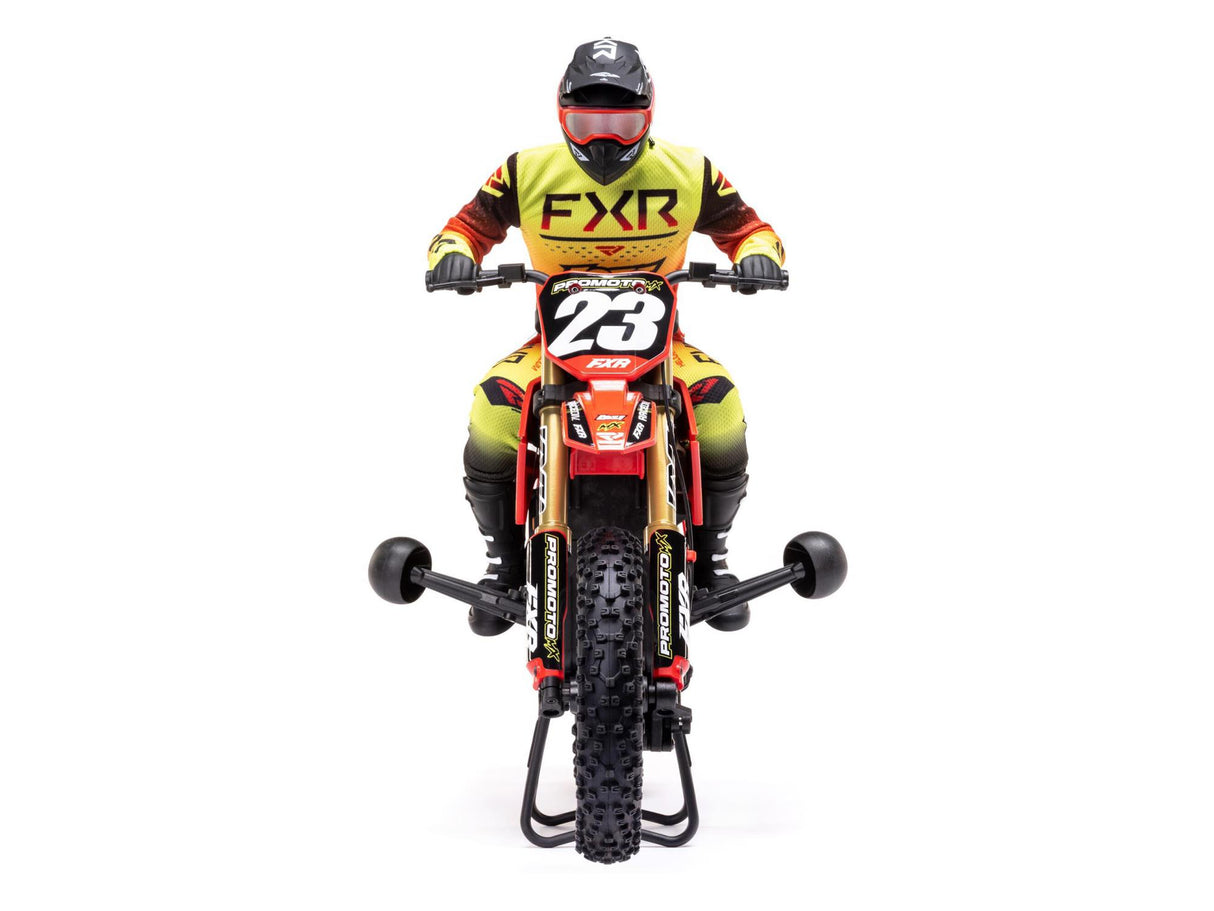 Losi 1/4 Promoto-MX Motorcycle Pre Built - FXR - Requires Battery and Charger - LOS06000T1 - RED