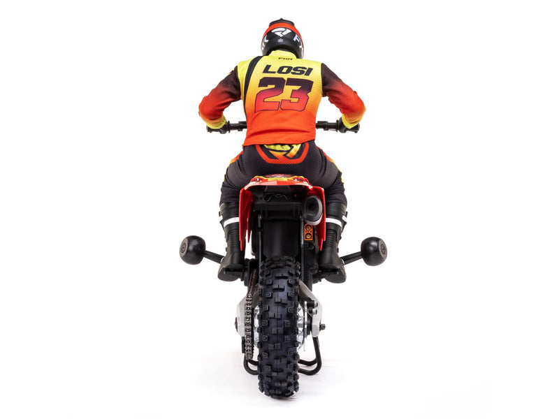 Losi 1/4 Promoto-MX Motorcycle Pre Built - FXR - Requires Battery and Charger - LOS06000T1 - RED